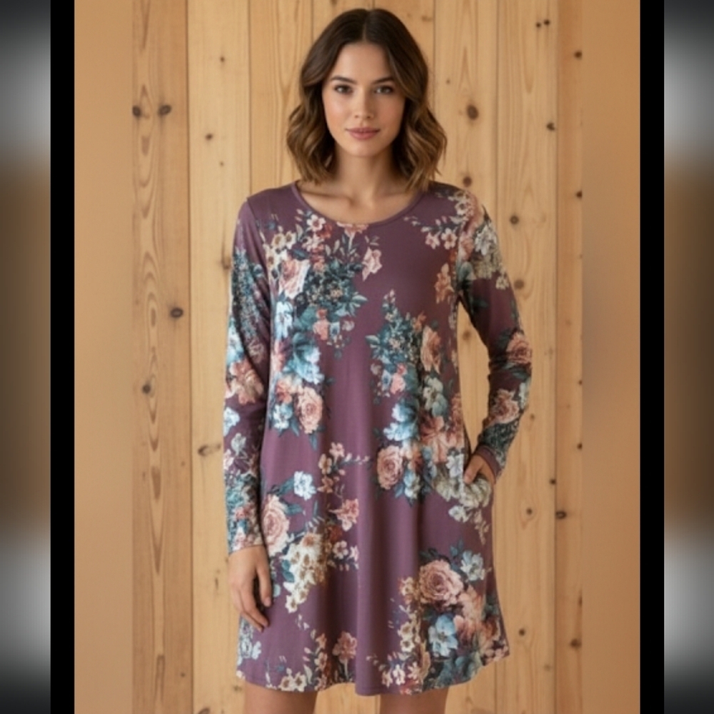 Floral Long Sleeve Dress